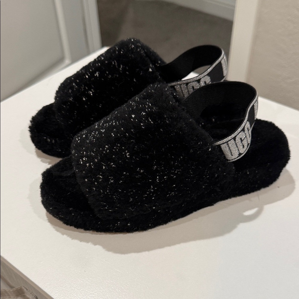 UGG women’s Sparkly Black Slippers